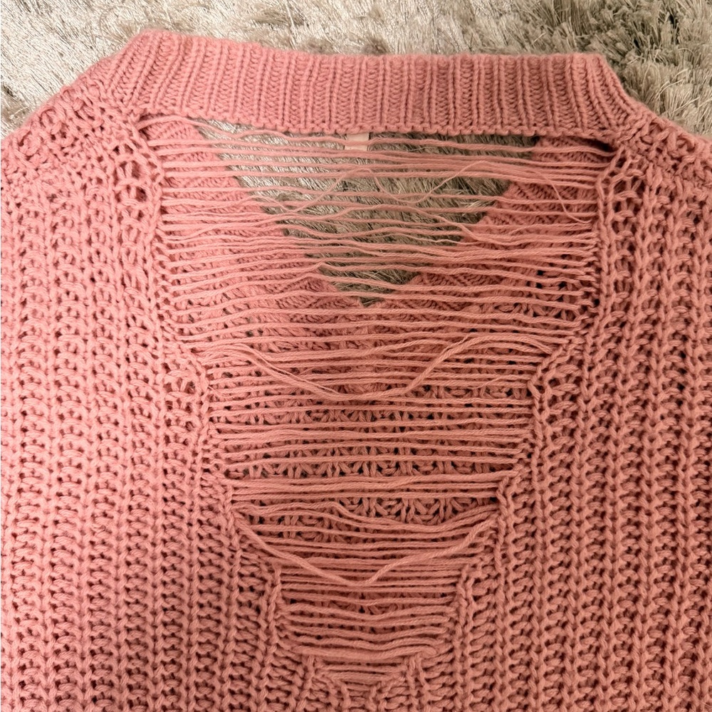 Pink Knit Sweater - Picture 4 of 6